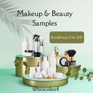 Bundle any 5 single makeup & beauty samples for $15!